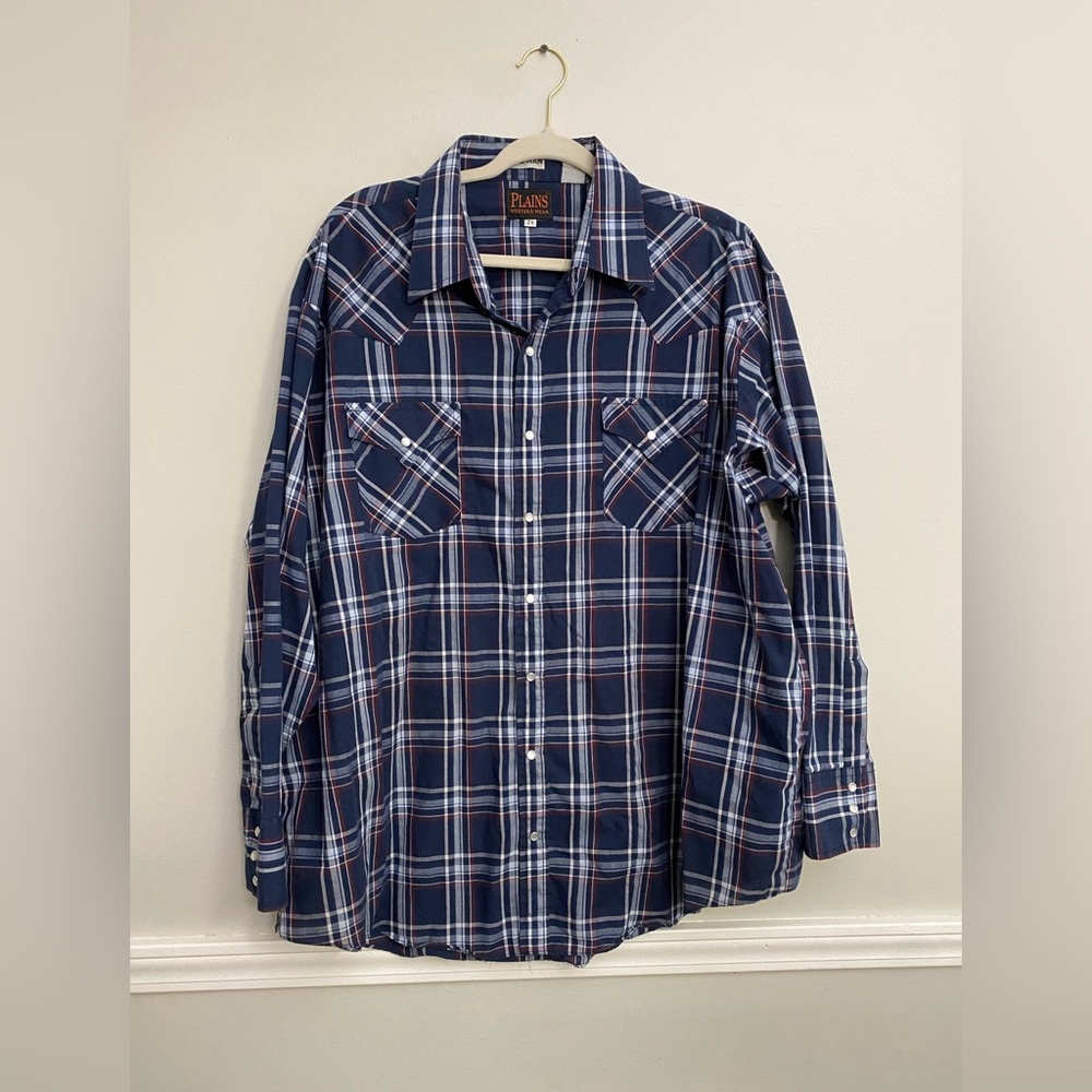 Vintage Men’s Western Pearl Snap‎ Shirt
